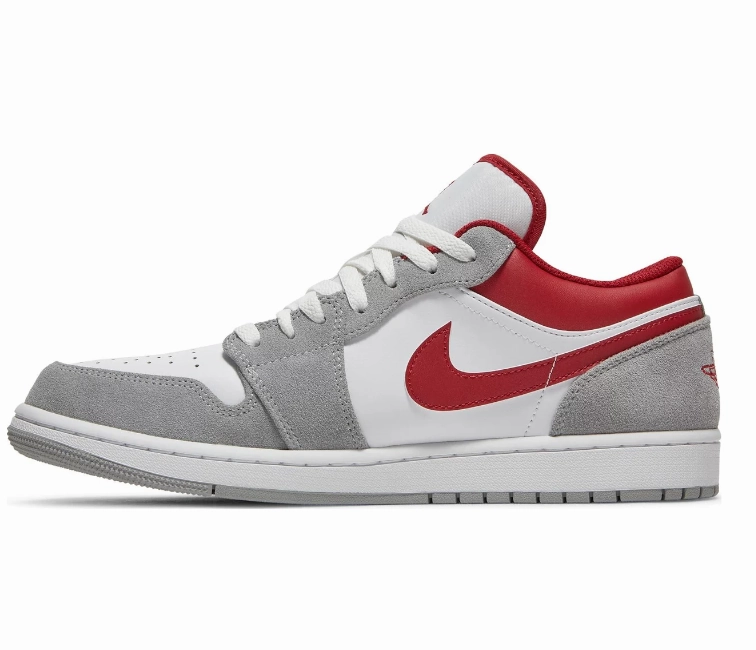 Grippy Sole Comfort - grip Men's Nike Air Jordan 1 Low SE (Smoke Grey/Red)