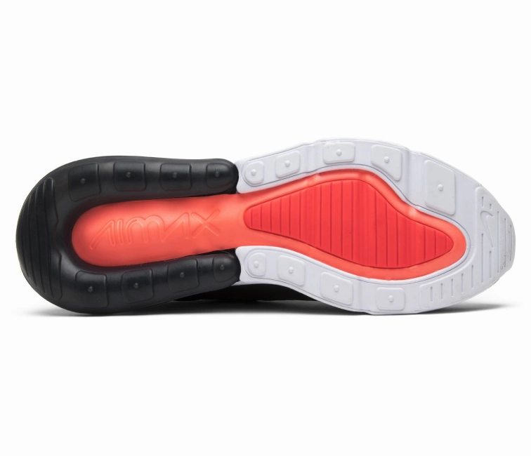 anti - blister shoe attribute Hilly terrain adaptability Men's Nike Air Max 270 (Black/White)