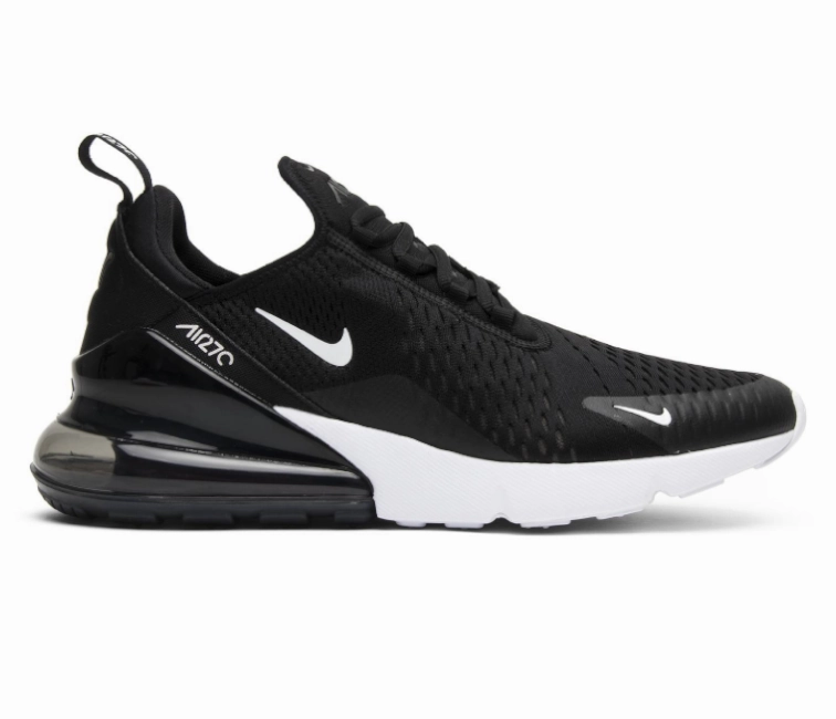 amateur - level shoes Men's Nike Air Max 270 (Black/White)