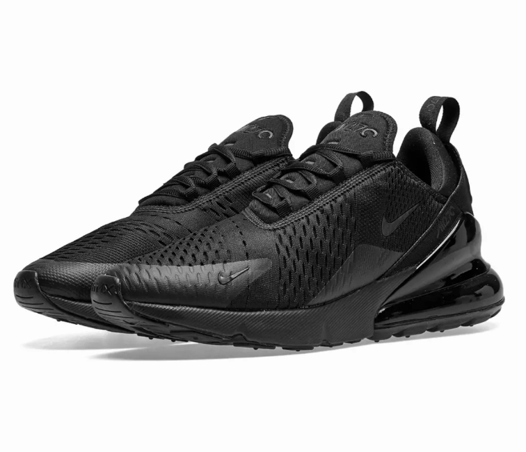 treadmill - friendly running shoes Removable Men's Nike Air Max 270 (Triple Black)