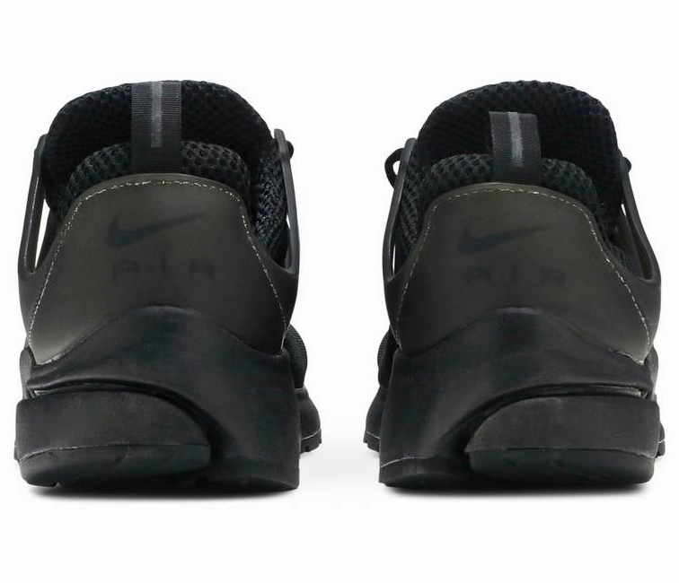 Men's Nike Air Presto (Triple Black) running in snow shoes running in a wellness retreat shoes