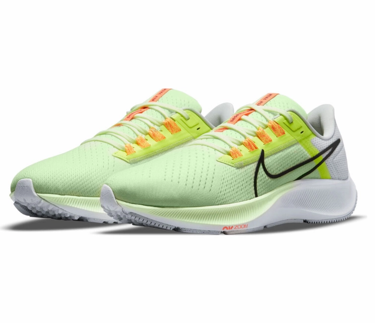 cushioned - midsole shoes Men's Nike Air Zoom Pegasus 38 (Volt/Black)