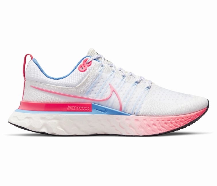 Men's Nike React Infinity Run FK 2 (Sail/Racer Pink) adult shoes perforated upper shoes