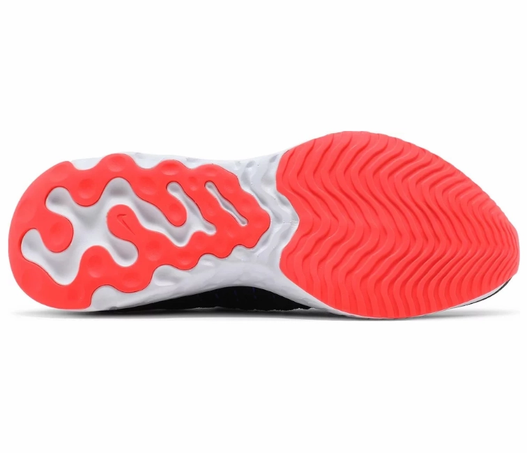 Men's Nike React Phantom Run (Black/Bright Crimson) windy - day shoes custom - fit running shoes