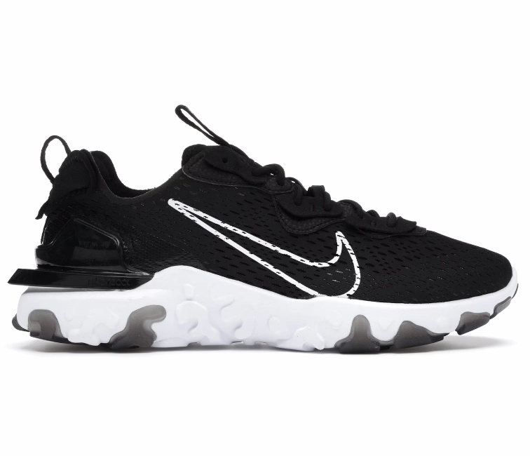 collar Men's Nike React Vision DimSix (Black/White)