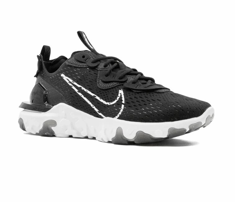 Men's Nike React Vision DimSix (Black/White) adapt to different terrains scientifically - designed