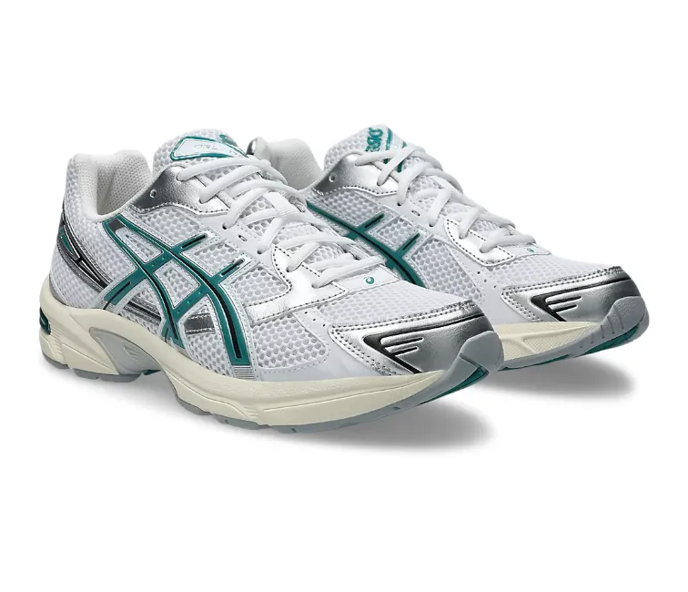 Comfortable Footbed Men's Asics Gel-1130 (White/Teal)