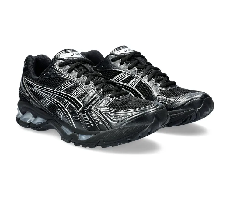 Men??s Asics Gel-Kayano 14 (Black/Pure Silver) lightweight foam