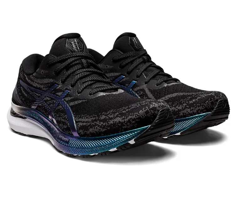 TPU plate Men's Asics Gel-Kayano 29 Platinum (Black/Blue)