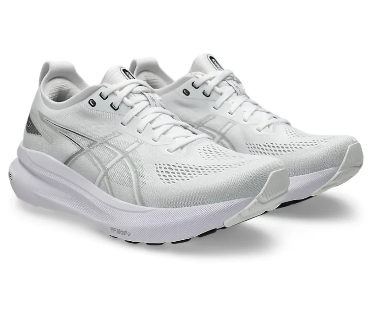 Flexible hidden lacing shoes Mens Asics Gel Kayano 31 (White/Concrete)