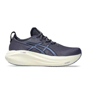 Mens Asics Gel-Nimbus 27 in Indigo Fog/Denim Blue Neutral Frame Energy Return Foam