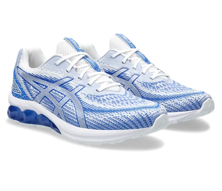 Men's Asics Gel-Quantum 180 7 (Illusion Blue/White) embroidered - finish - design shoes running in a color run