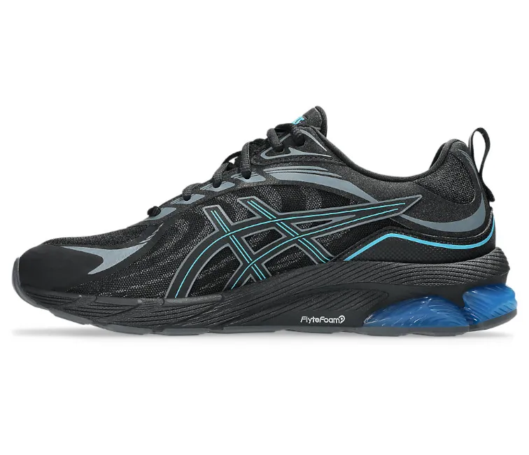 running in a lake area shoes Men's Asics Gel Quantum 180 8 (Black/Digital Aqua)
