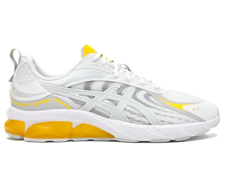 Comfortable Shank Power Shoes Men's Asics Gel Quantum 180 8 (White/Chrome Yellow)