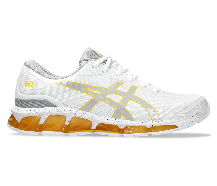 Men's Asics Gel-Quantum 360 7 (White/Saffron) professional athlete use well - cushioned