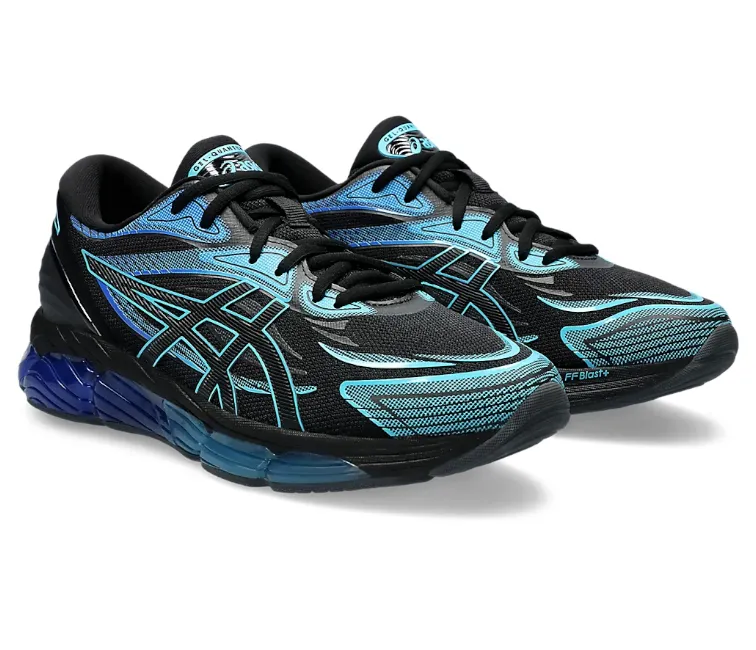 grassy track running shoes Sports Footwear Men's Asics Gel-Quantum 360 8 (Black/Aquarium)