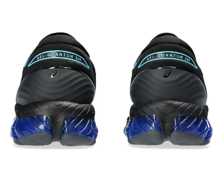 Comfortable Foot Support Metallic accents Men's Asics Gel-Quantum 360 8 (Black/Aquarium)