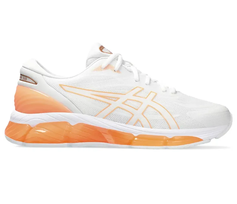 anaerobic shoes asphalt running wear Men's Asics Gel-Quantum 360 8 (White/Bright Sunstone)