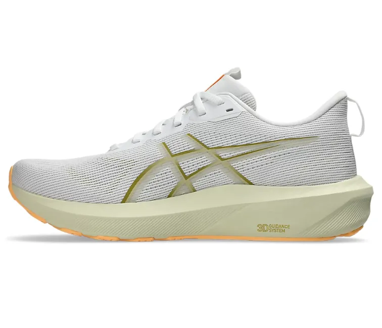 asphalt running footwear Rainy - day running Men??s Asics GT-1000 14 (White/Lemon)