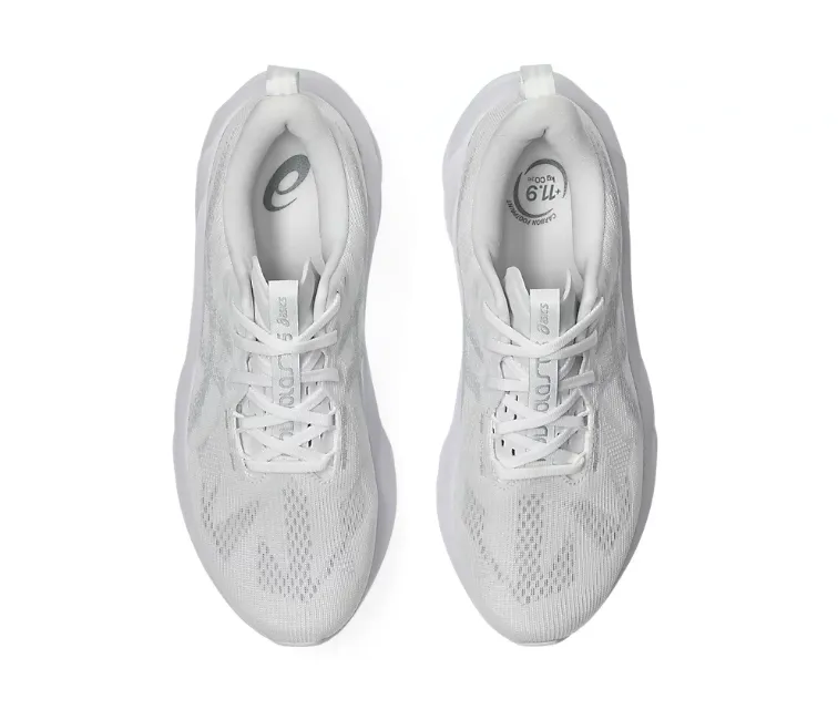 Men's Asics Novablast 5 (White/Piedmont Grey) Recreational sports