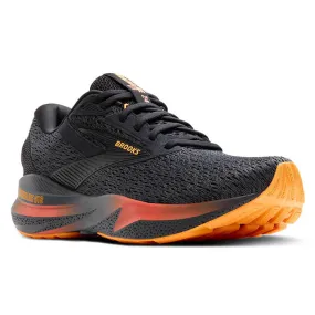 Mens Brooks Running Adrenaline GTS 24 in Black/Ebony/Burnt Sienna Breathable Upper Design