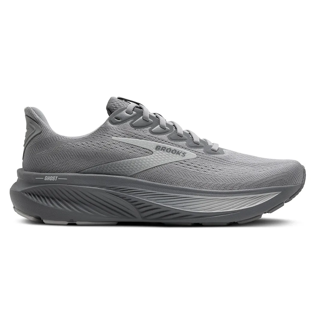 Precision fit Ready Motion Mens Brooks Running Ghost 17 in Primer Gray/Oyster Mushroom