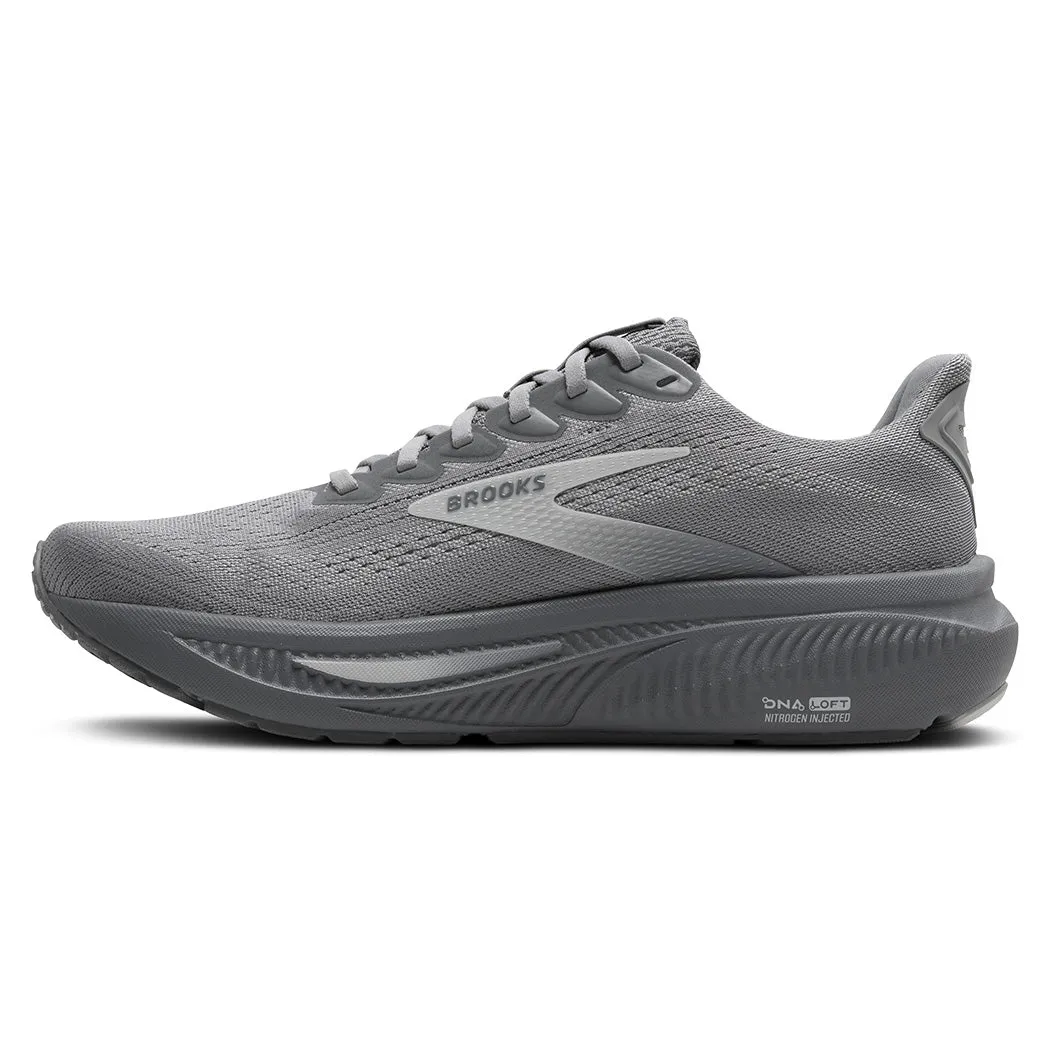 Mens Brooks Running Ghost 17 in Primer Gray/Oyster Mushroom Quick Move Track Support