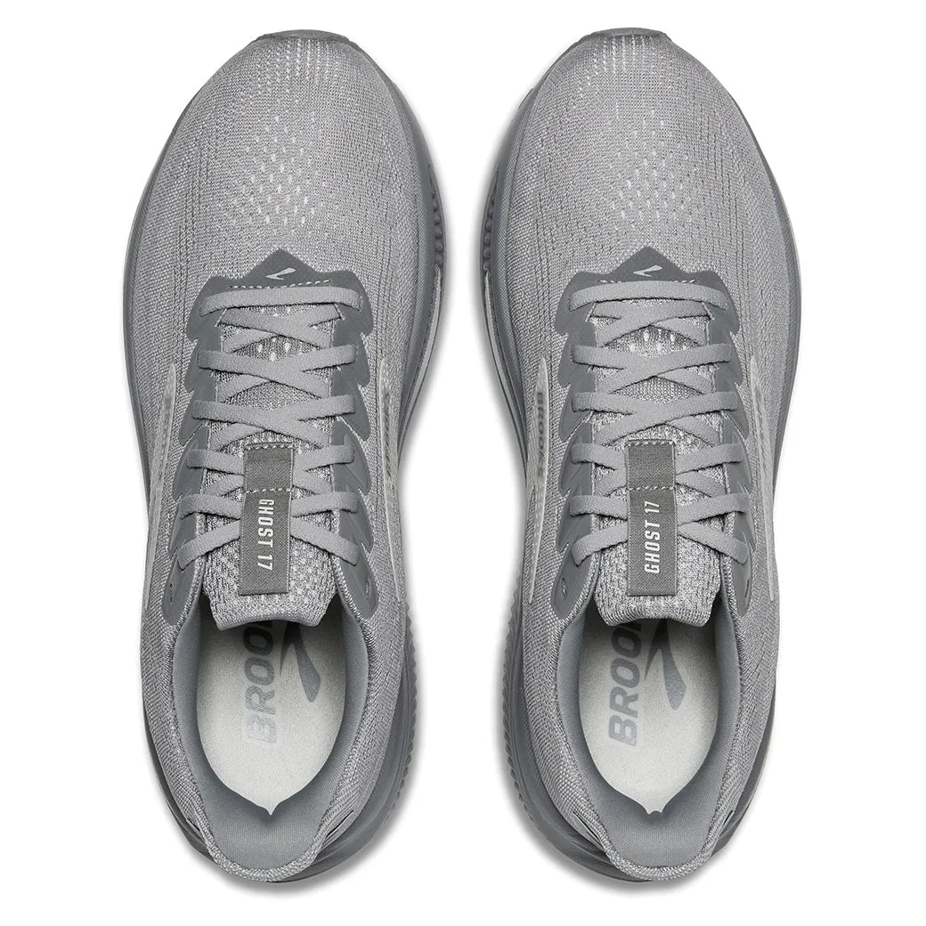 Mens Brooks Running Ghost 17 in Primer Gray/Oyster Mushroom Push Power