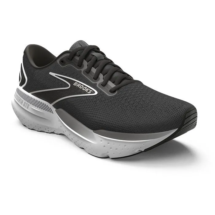 Bold Color Scheme Woven TPU Cage Mens Brooks Running Glycerin GTS 21 in Black/Grey/White
