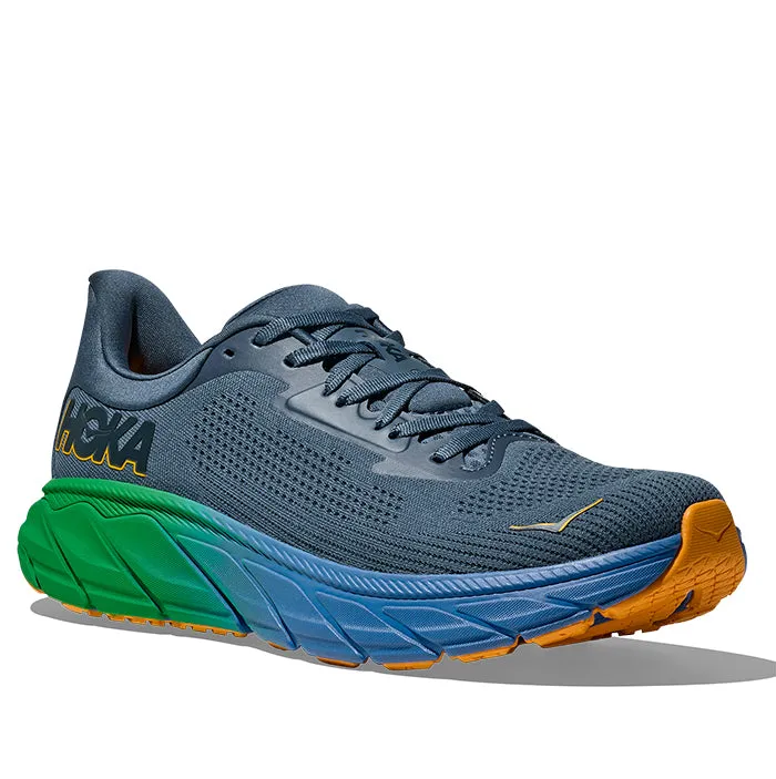 Mens Hoka Arahi 7 in Thunder Cloud/Stormy Skies Durable Upper Material