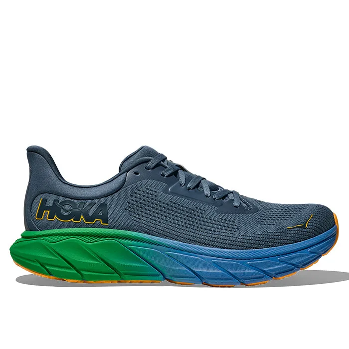 Mens Hoka Arahi 7 in Thunder Cloud/Stormy Skies Slim Style Walking Sessions
