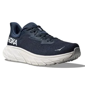 Mens Hoka Arahi 7 Wide in Outer Space/White Comfort Focus Dynamic Traction Outsoles