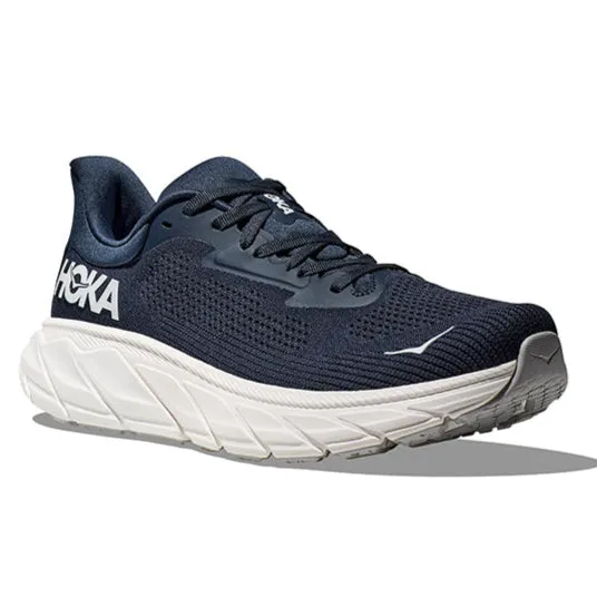 Mens Hoka Arahi 7 Wide in Outer Space/White Comfort Focus Dynamic Traction Outsoles