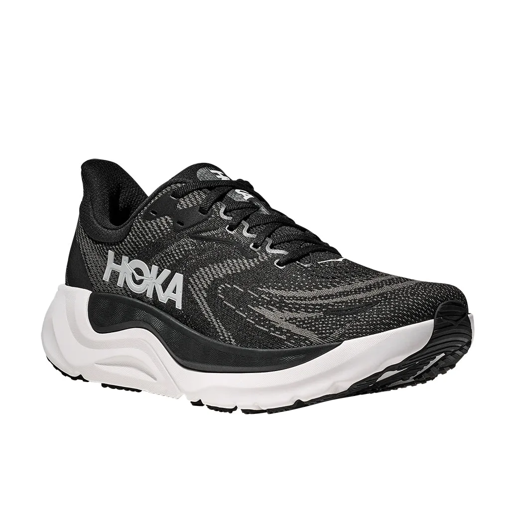 Mens Hoka Arahi 8 Extra Wide in Black/White Supportive Feel Aramid Fiber Reinforcement