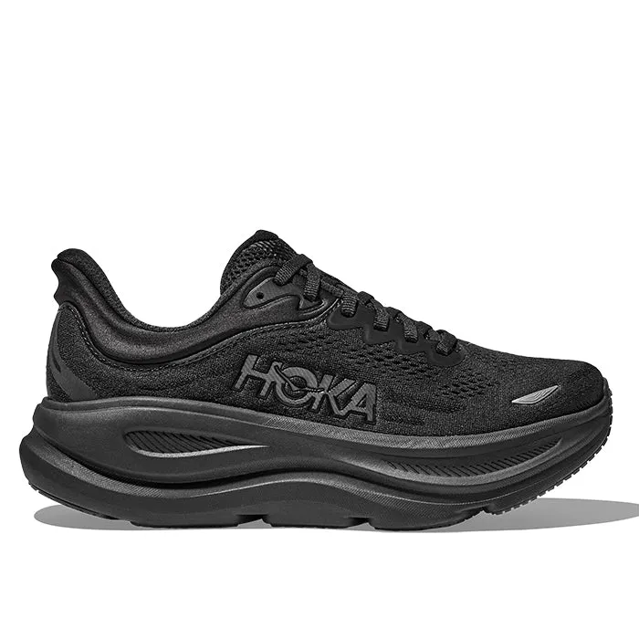 Everyday Sneakers Weekend Trail Mens Hoka Bondi 9 Extra Wide in Black/Black