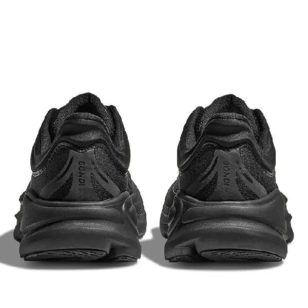 Mens Hoka Bondi 9 Extra Wide in Black/Black Comfort Function Cushioned traction