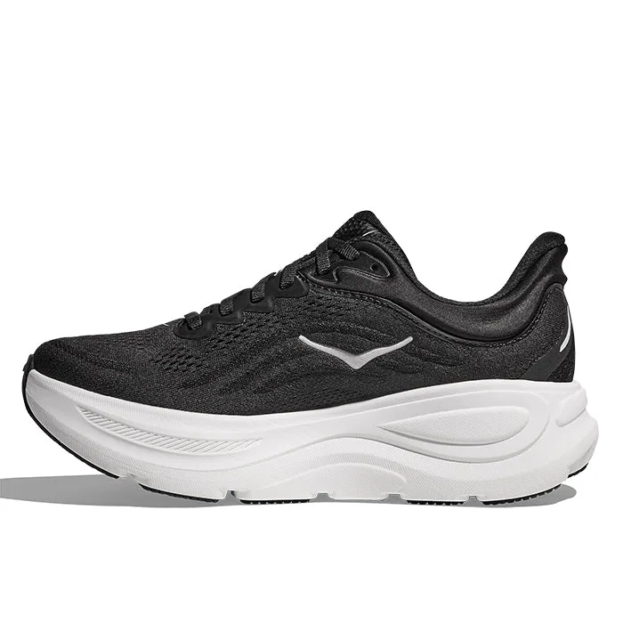 Woven TPU Cage Anti   Fatigue Mens Hoka Bondi 9 Extra Wide in Black/White