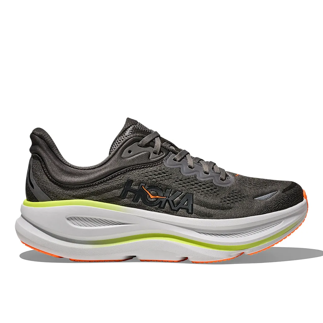 Urban Movement Comfort Focus Mens Hoka Bondi 9 in Asphalt Grey/ Gravel