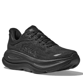 EVA Vegan Material Mens Hoka Bondi 9 in Black/Black