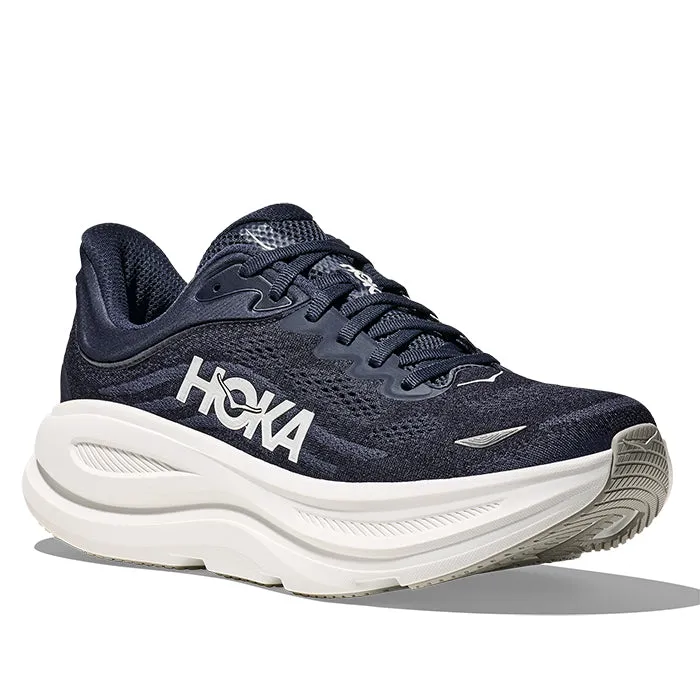 Mens Hoka Bondi 9 in Varsity Navy/White All Fit
