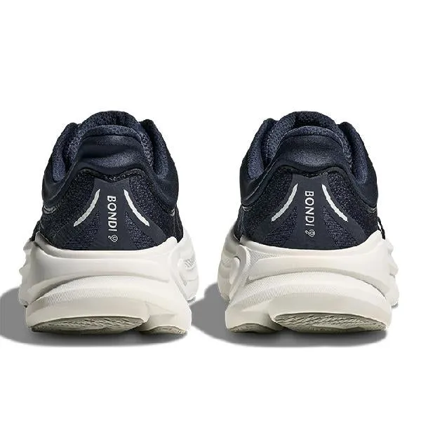 Mens Hoka Bondi 9 in Varsity Navy/White Quick Drying Interior