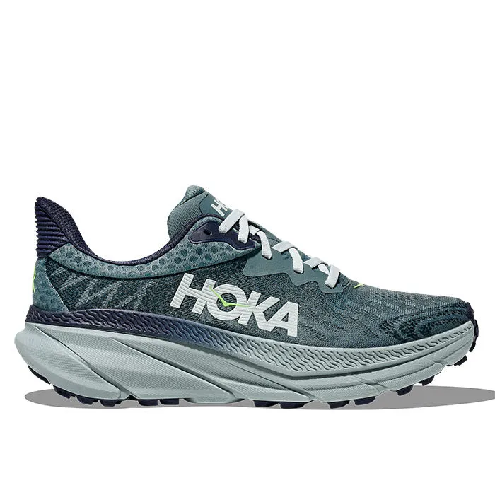 Mens Hoka Challenger ATR 7 in Mountain Fog/Druzy Ultra Flex Triple Layer Mesh