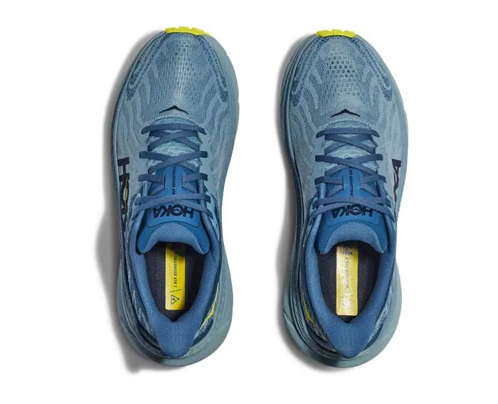 Mens Hoka Challenger ATR 7 Wide in Stone Blue/Evening Primrose Recovery Walk