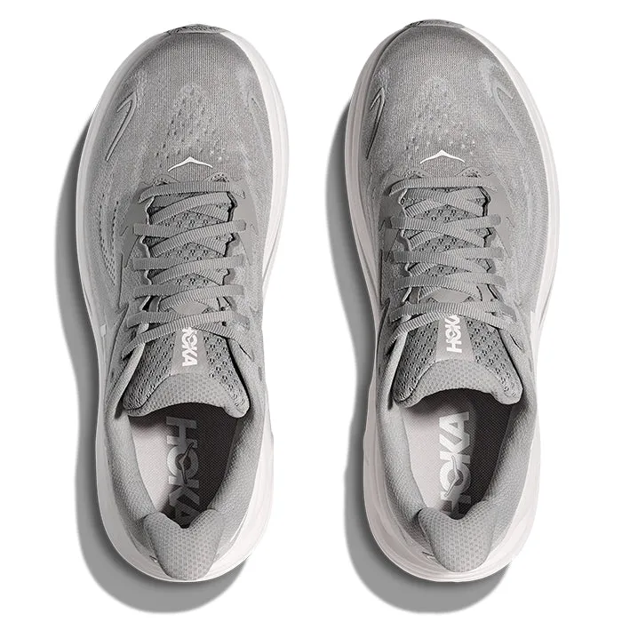 Quick Movement Total Fit Mens Hoka Clifton 10 Extra Wide in Stellar Grey/Stardust