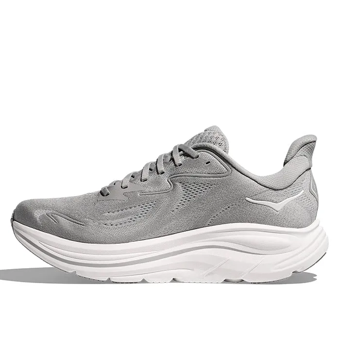 Good resilience Mens Hoka Clifton 10 Extra Wide in Stellar Grey/Stardust