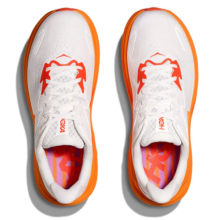 Mens Hoka Clifton 10 in Frost/Orange Zest Daily Fashion