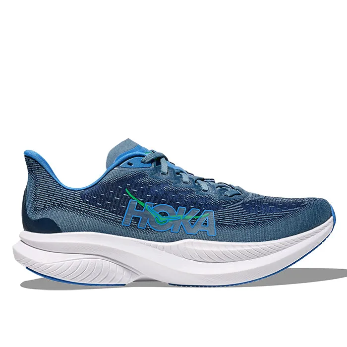 Mens Hoka Mach 6 in Downpour/Thunder Cloud Neutral Choice Stylish Support