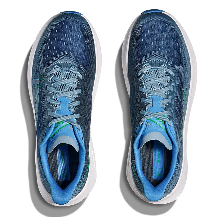 Energy Focus Mid   Top Mens Hoka Mach 6 in Downpour/Thunder Cloud