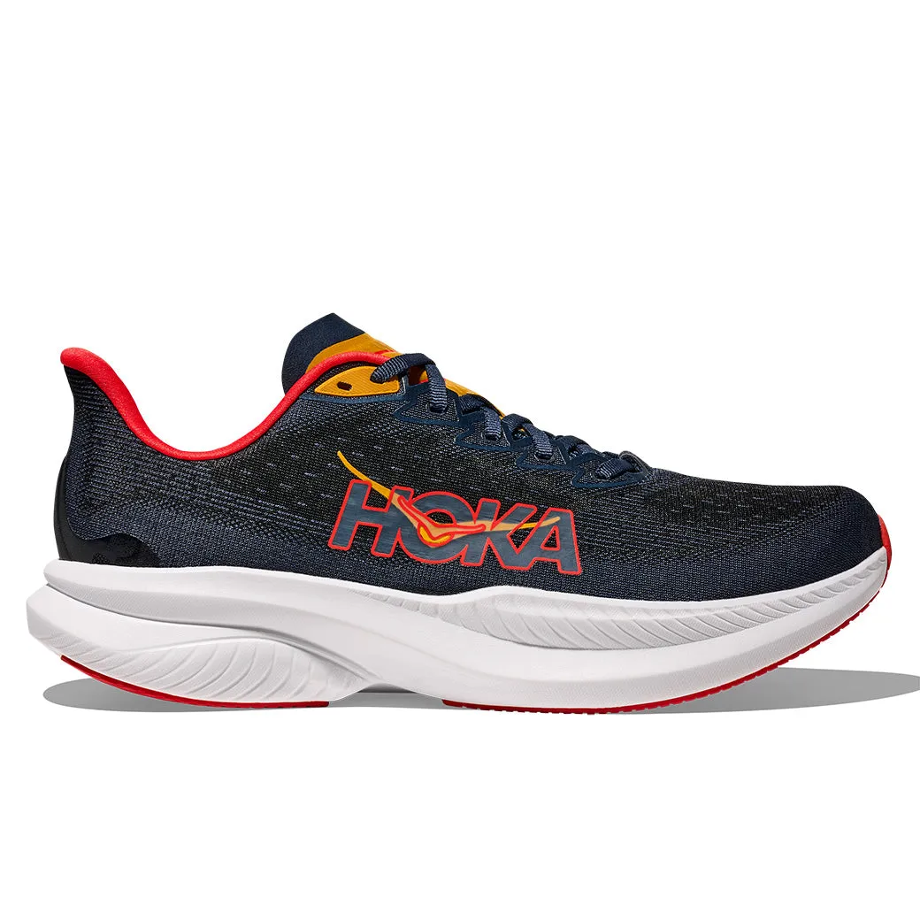 Every Walk Mens Hoka Mach 6 in Varsity Navy/Nautical Dusk