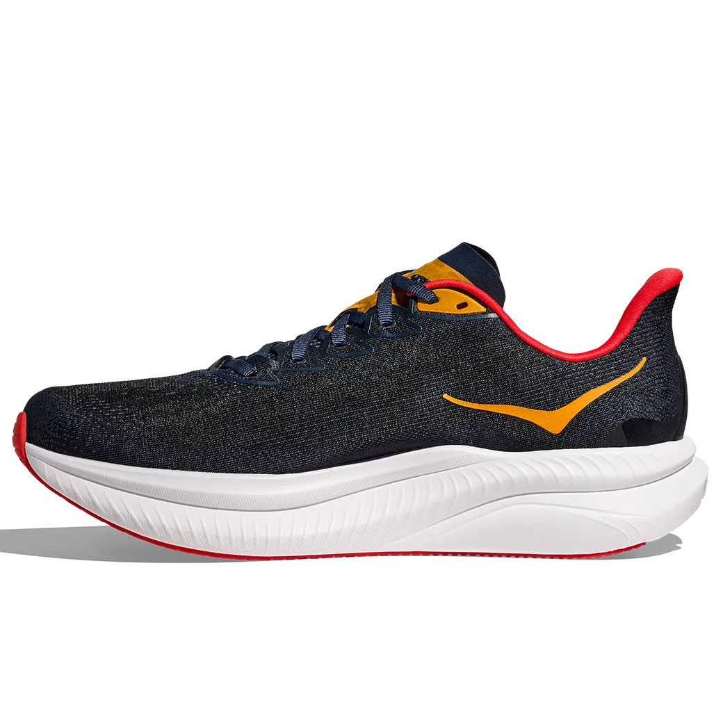 Flex Fit Mens Hoka Mach 6 in Varsity Navy/Nautical Dusk